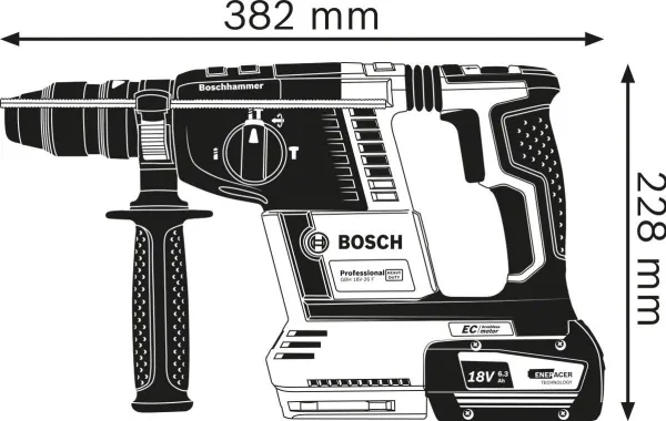 Bosch BOREHAMMER GBH 18V-26 F/GDE 2X5,5 L-BOXX