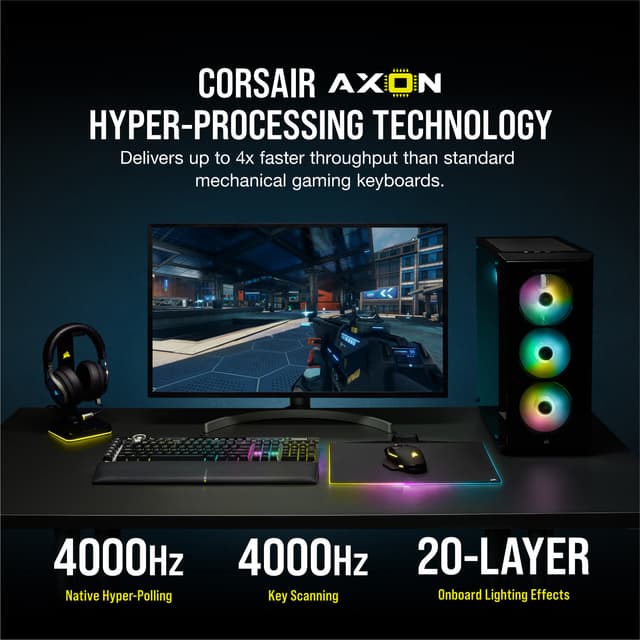 Corsair K100 RGB gaming tastatur