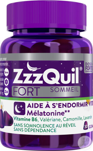 ZzzQuil Fort Sommeil Arôme Fruits Des Bois 30 Gommes