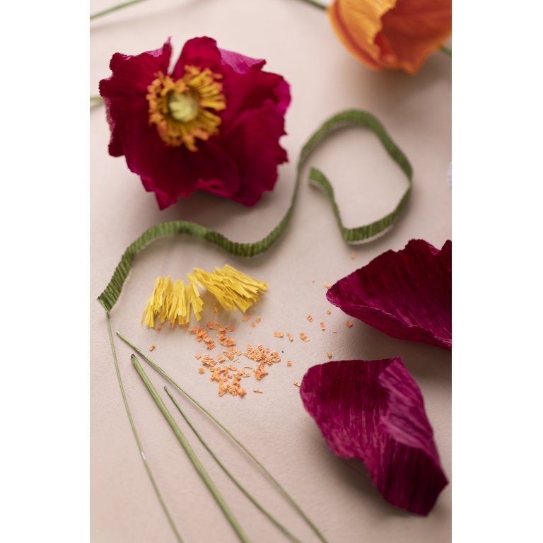 DIY Set, Krepp-Papierblüten