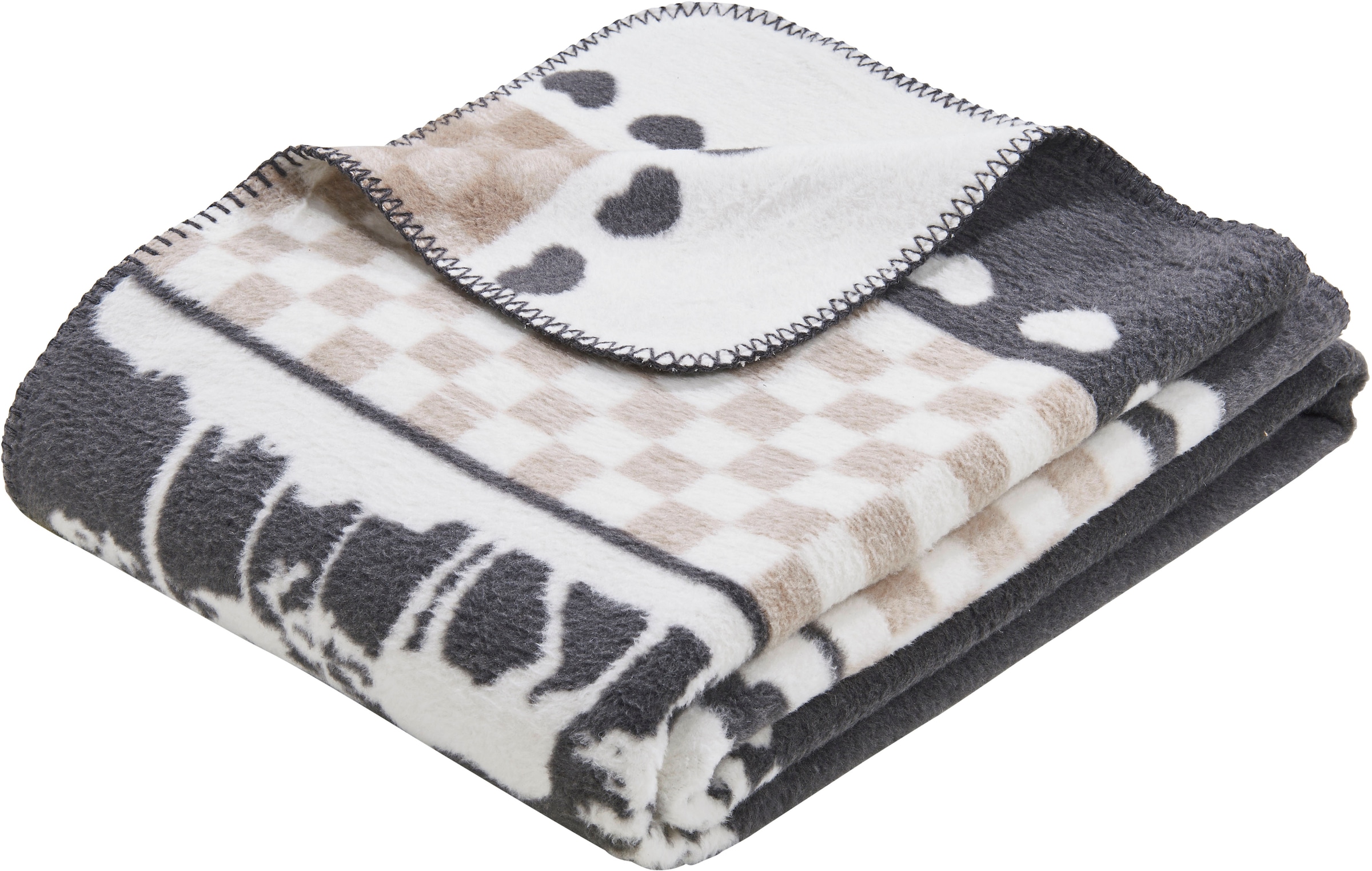 done.® Wohndecke »WINTERLAND« Weiche Wohndecke im Doubleface-Look
