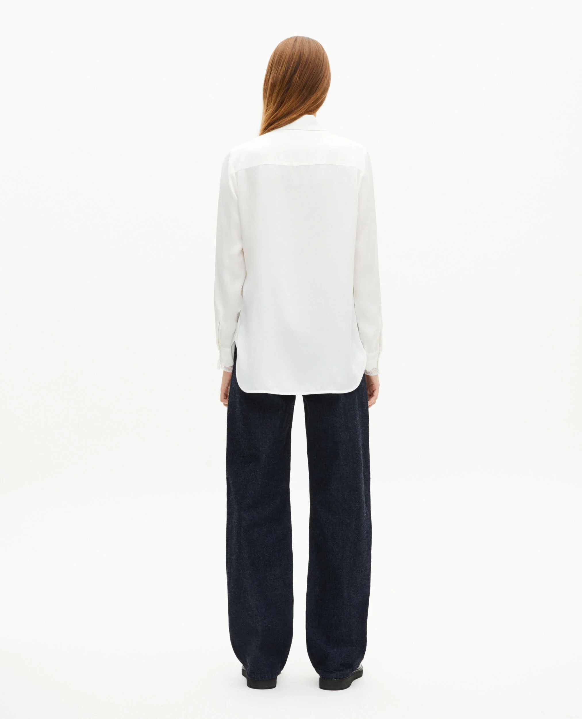 Chemise en soie écrue