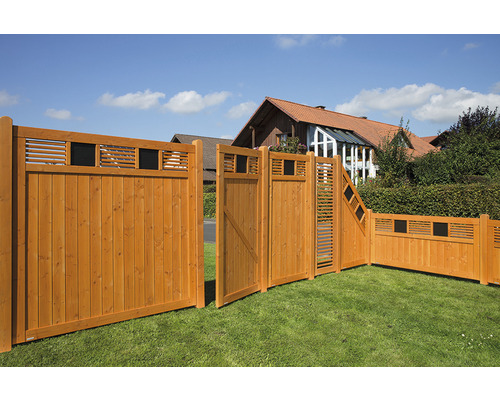 Eindelement Konsta Latina rechts 90 x 180/90 cm Douglasspar kersenkleurig gebeitst