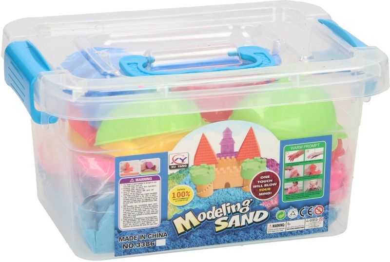 Speelzand - Fruit Set - 2x 200 Gram - Inclusief Vormpjes en Opbergdoos