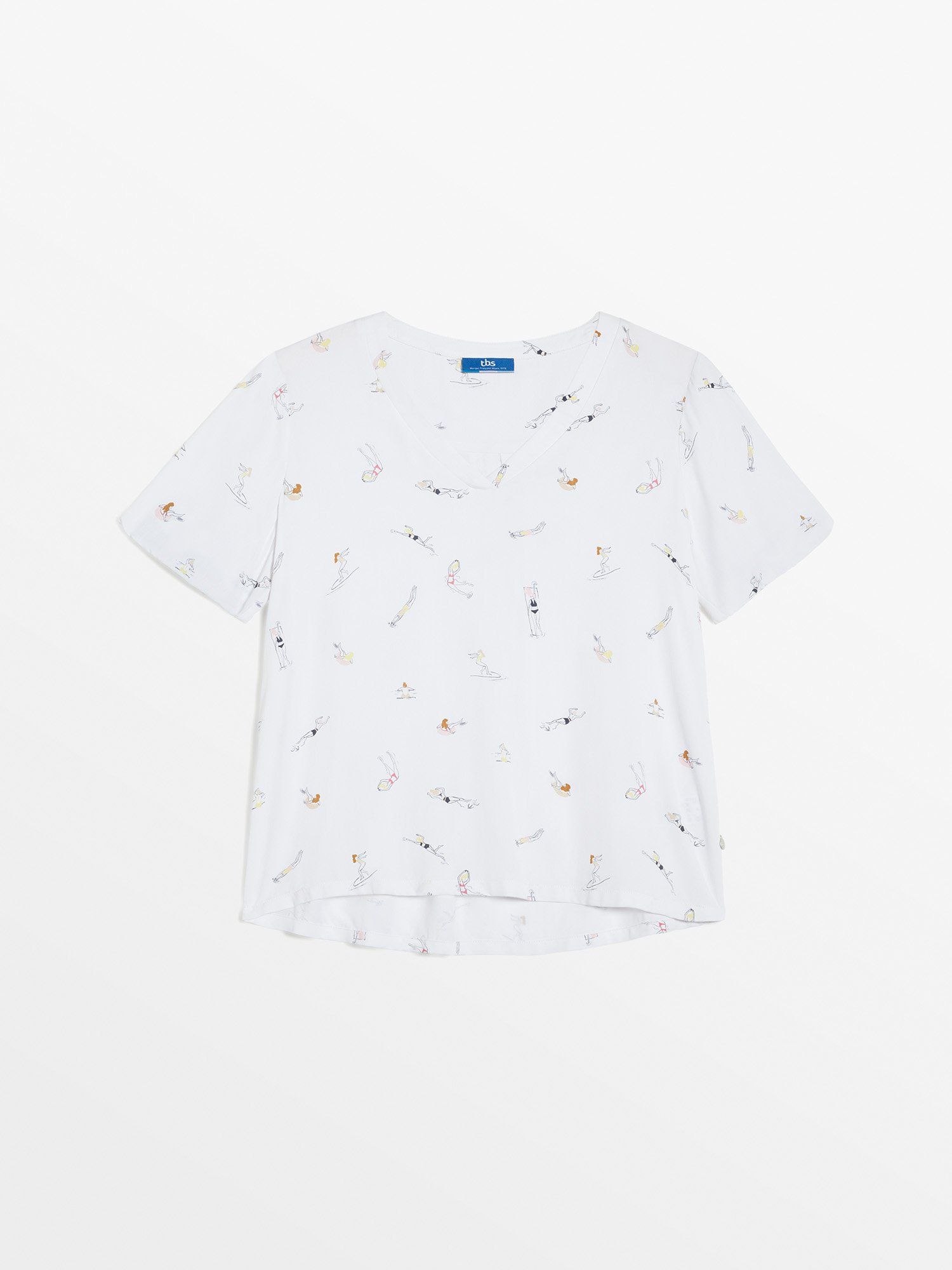 Blouse Femme A Motif Blanc