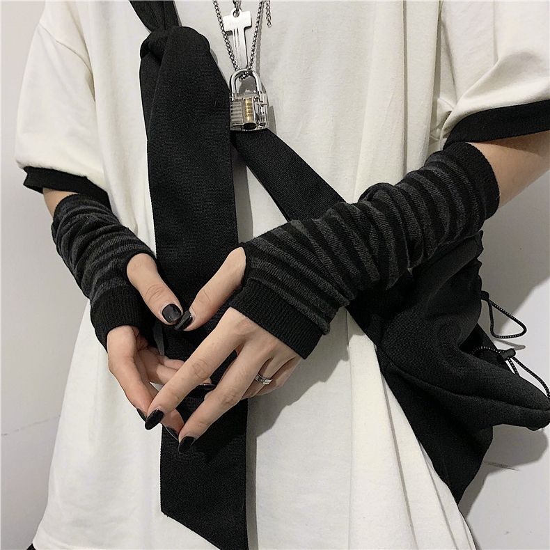 Porstina - Effen/Gestreepte Arm Mouwen