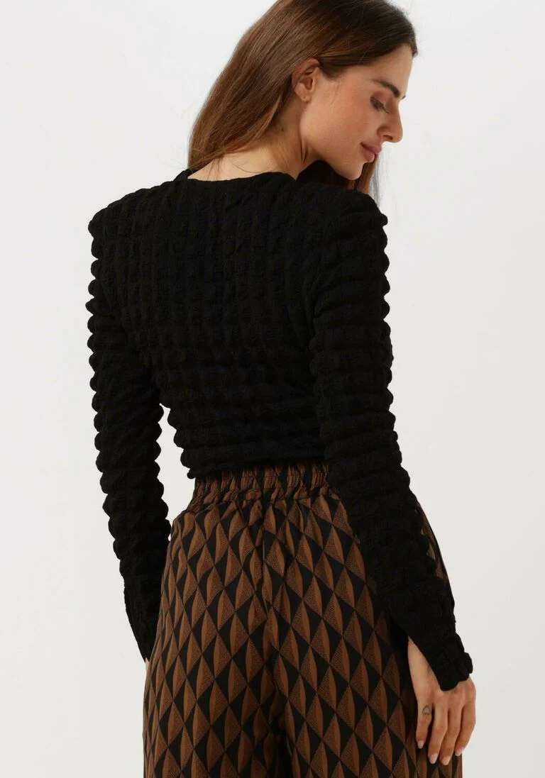 GESTUZ zwarte gestuz blouse alleny blouse