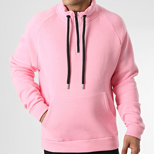 Sweat Col Zippé KL-2101 Rose