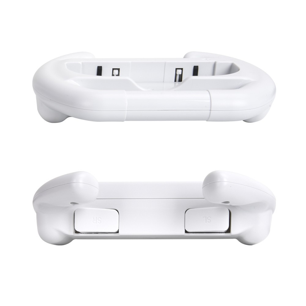 (2er Set) Racing Wheel Lenkrad kompatibel für Nintendo Switch / OLED Joy-Con Controller - Weiss