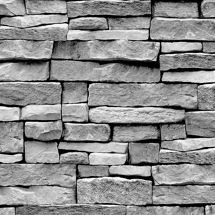 Papier peint Arrou gris motif pierre L.10m x l.53 cm
