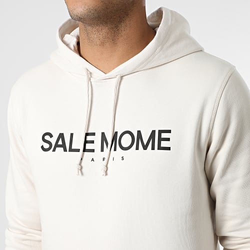 Sweat Capuche Nounours Beige Noir