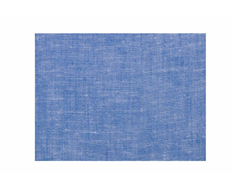 Chemise homme coton/lin Chambray Bleu Océan - SIPHÉRIN