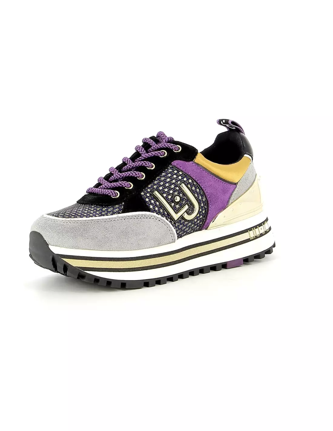 LIU JO MAXI WONDER - Baskets Greyblackpurple