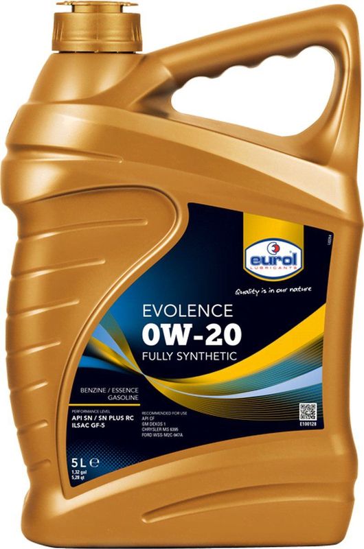Eurol - Evolence - Motorolie - 0W20 - 1L - Volsynthetisch