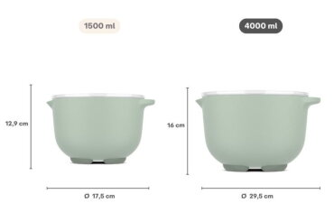Beslagkom met deksel Chef It 4000 ml - Nordic sage