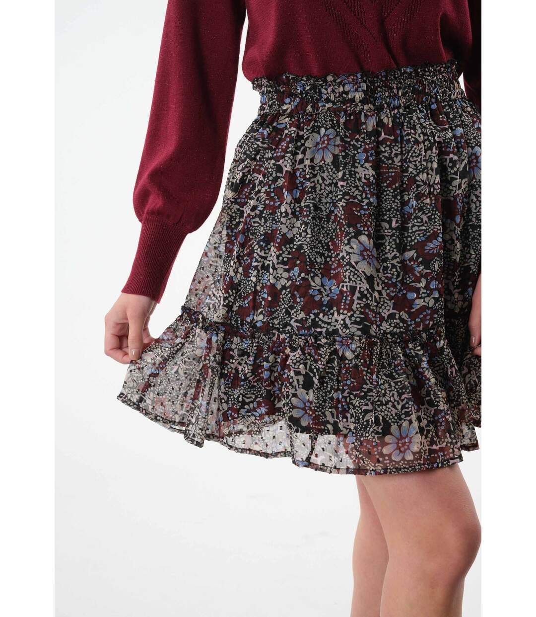 Jupe courte taille haute VANINA