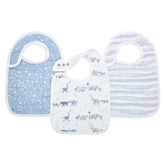 Lot de 3 Bavoirs à boutons-pression   Rising Star        de               aden + anais essentials