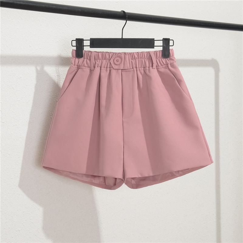 Triplgold - Effen korte jurk met elastische taille