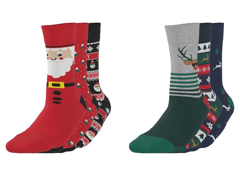 3 Paar kerstsokken