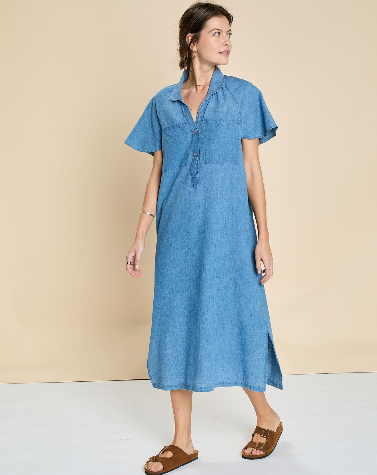 Harris Wilson Robe en Lin & Coton Eymaelle denim