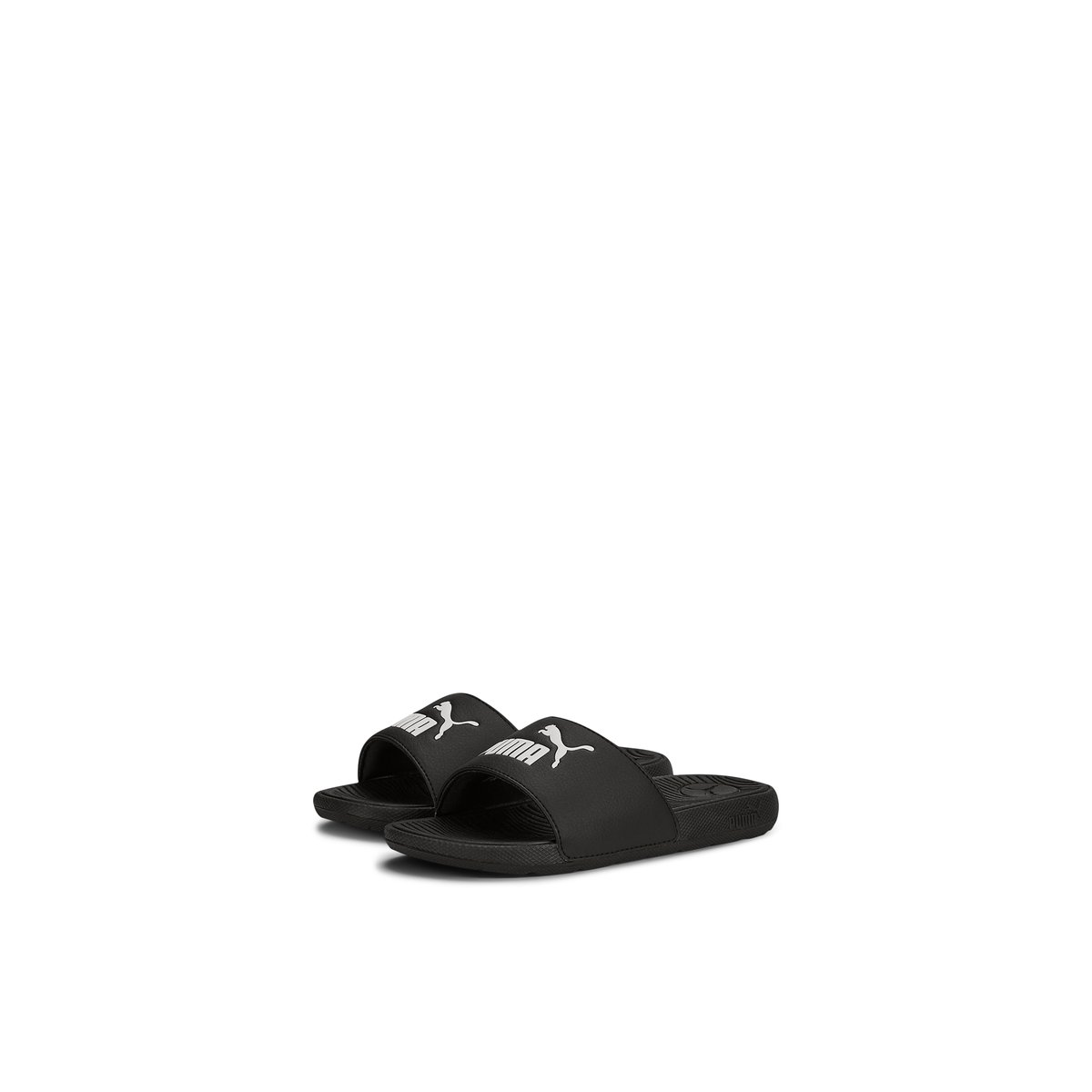 PUMA-Coolcatps-jb-Sandales athlétiques à glissière - Talon plat - Noir/Blanc