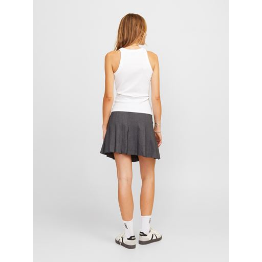 JJXX Ellis Plisse Nederdel, Dark Grey Melange, M