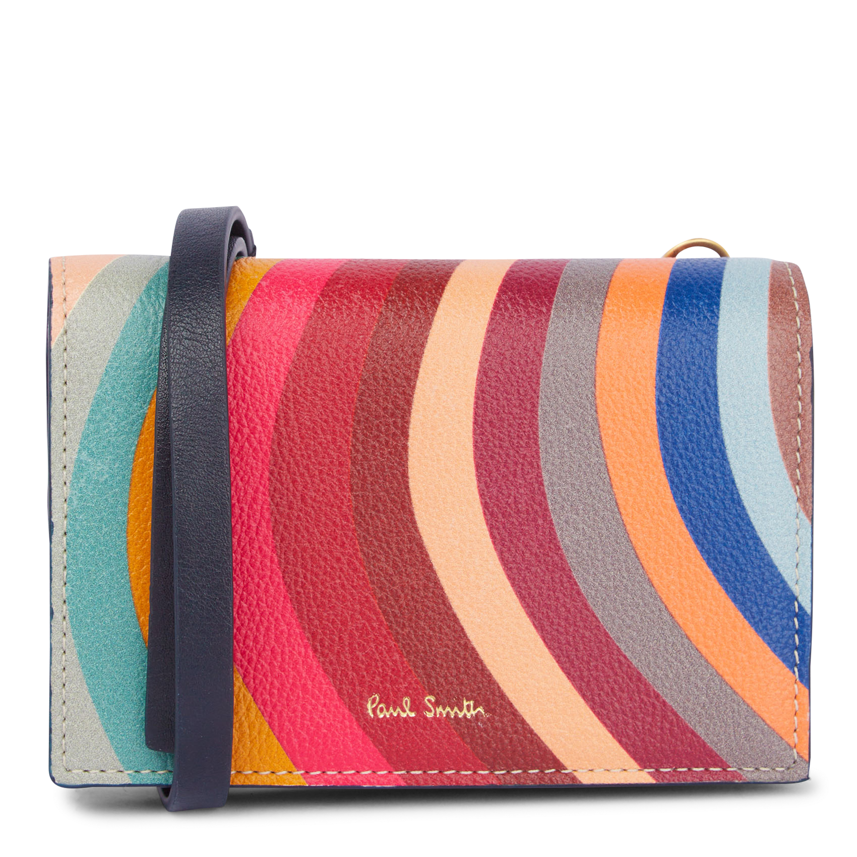 Porte-cartes imprimé en cuir| Multicolore