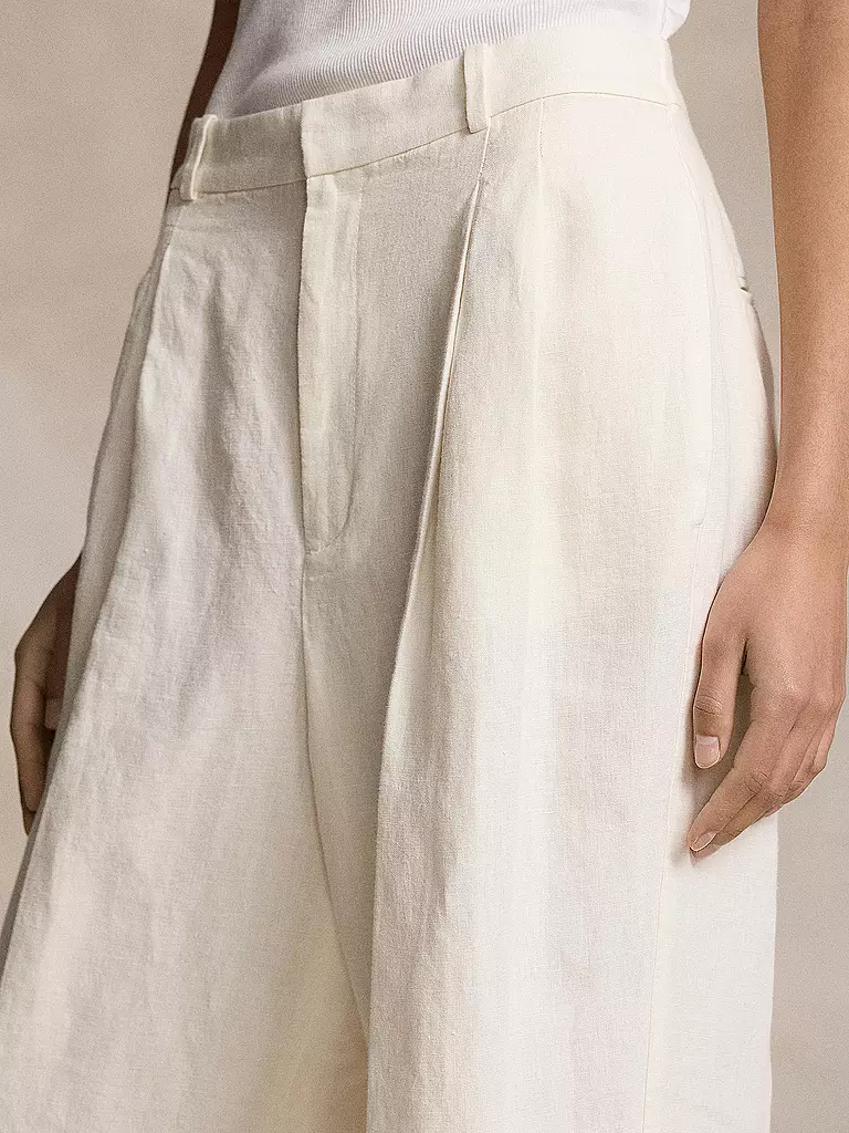 POLO RALPH LAUREN Leinenhose weiss