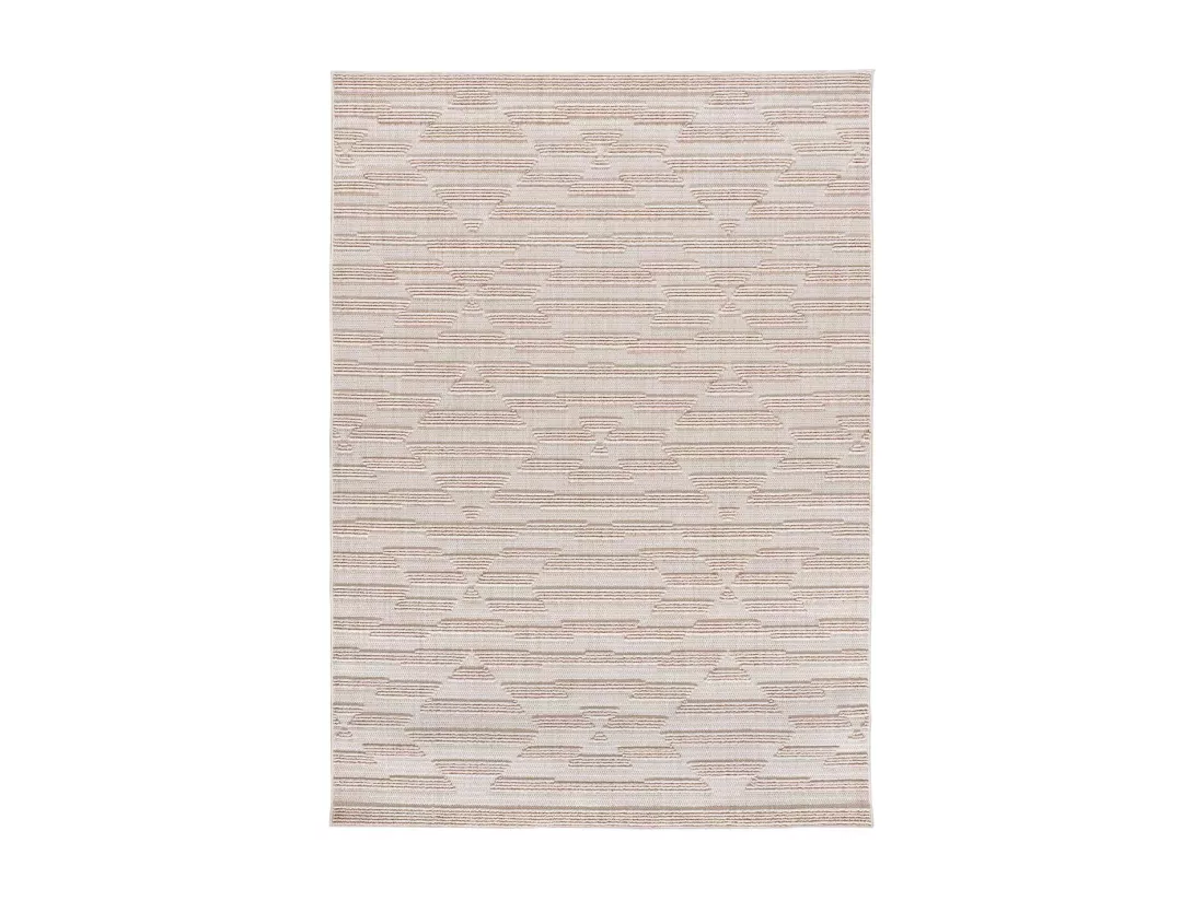 Tapis intérieur - ethnique avec relief - vison - 134 x 200 cm - ELEMENT