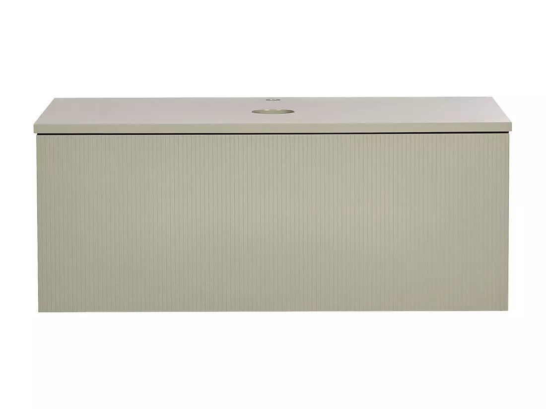 Meuble lavabo mural ALZIRA 100 cm 52 cm 40 cm Vert clair