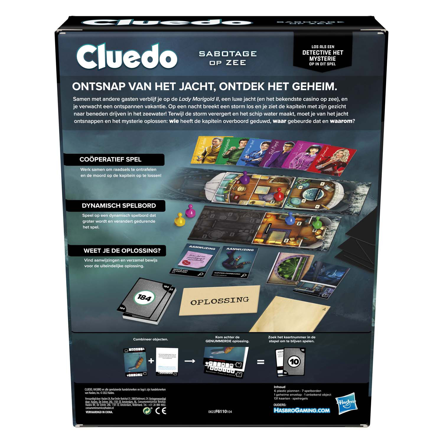 Cluedo Escape Sabotage Op Zee Bordspel