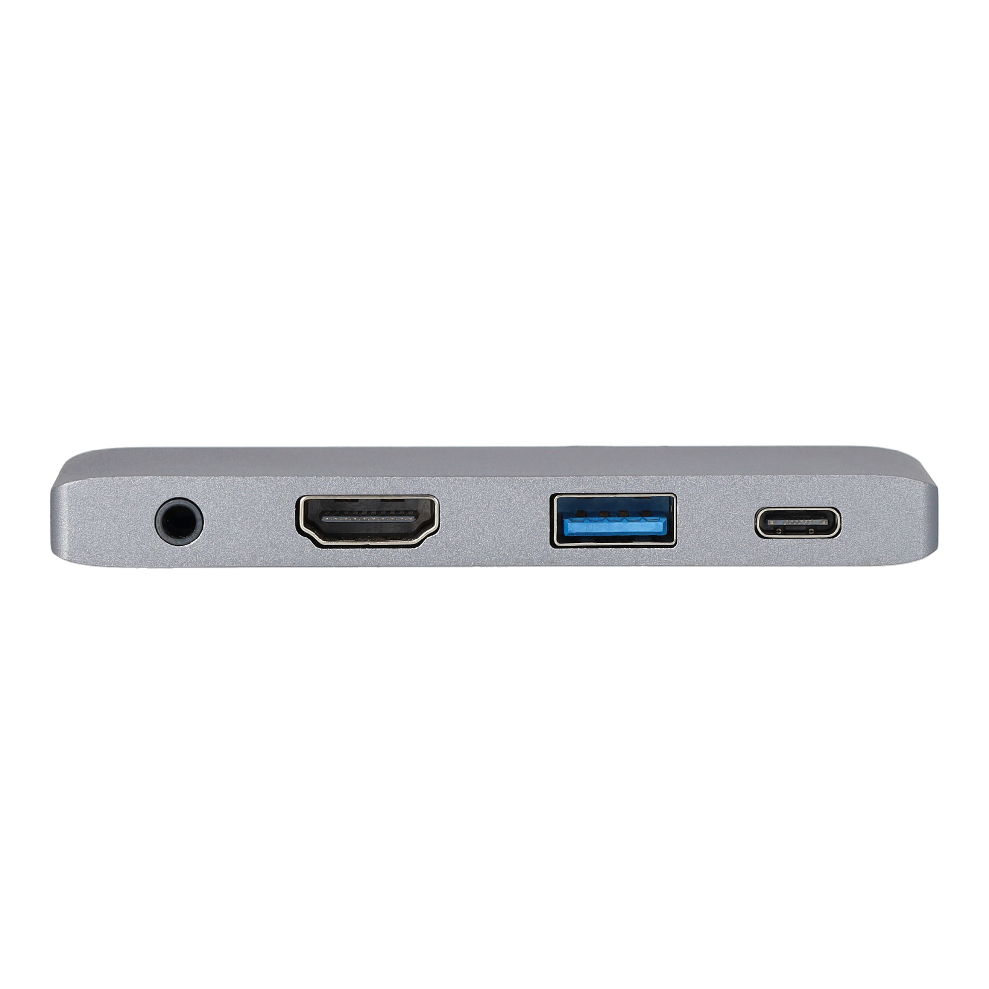 USB C auf 3.5mm Klinke / USB A / HDMI / USB C Hub Adapter für iPad Pro - Grau