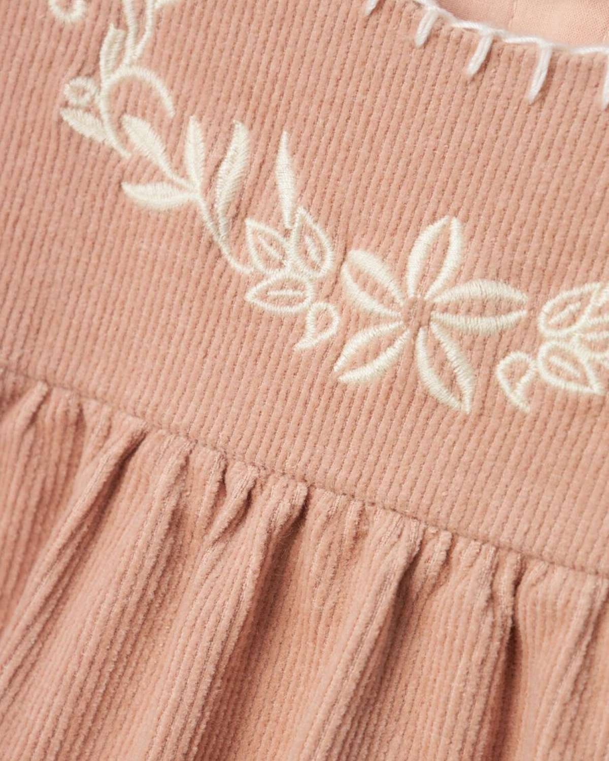Kjole Barn M/ Volanger – Øko Cordfløyel | Revelle LS Cord Dress