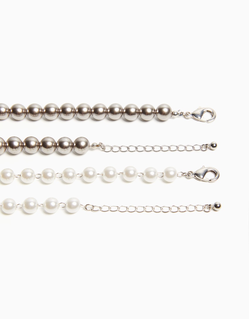 Conjunto de 2 colares de pérolas