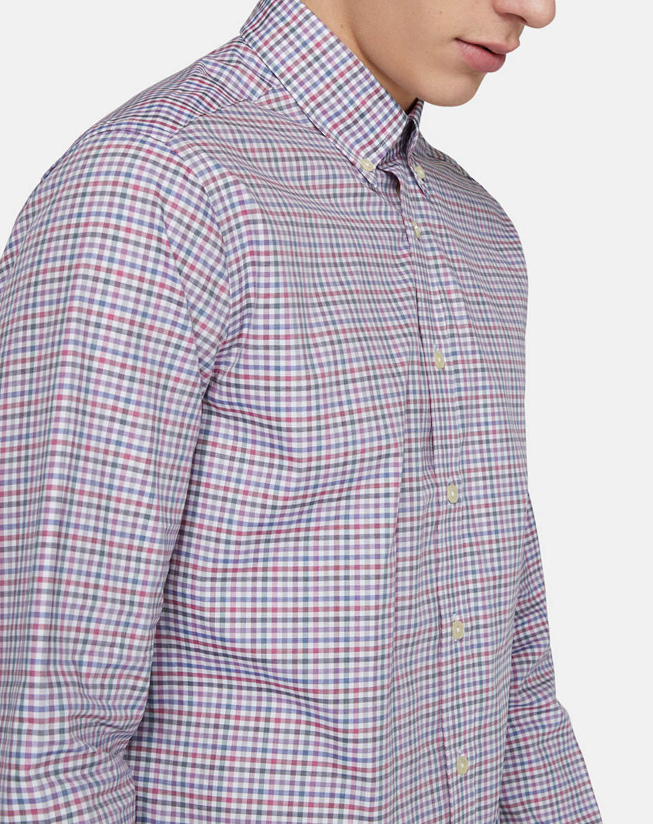 Hackett London Chemise Slim Fit Vichy multicolore