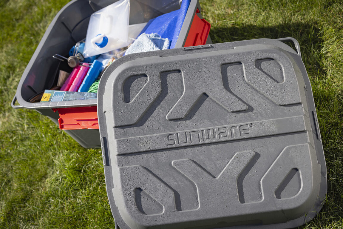 Sunware Q-line 90 liter antraciet waterdichte opbergbox