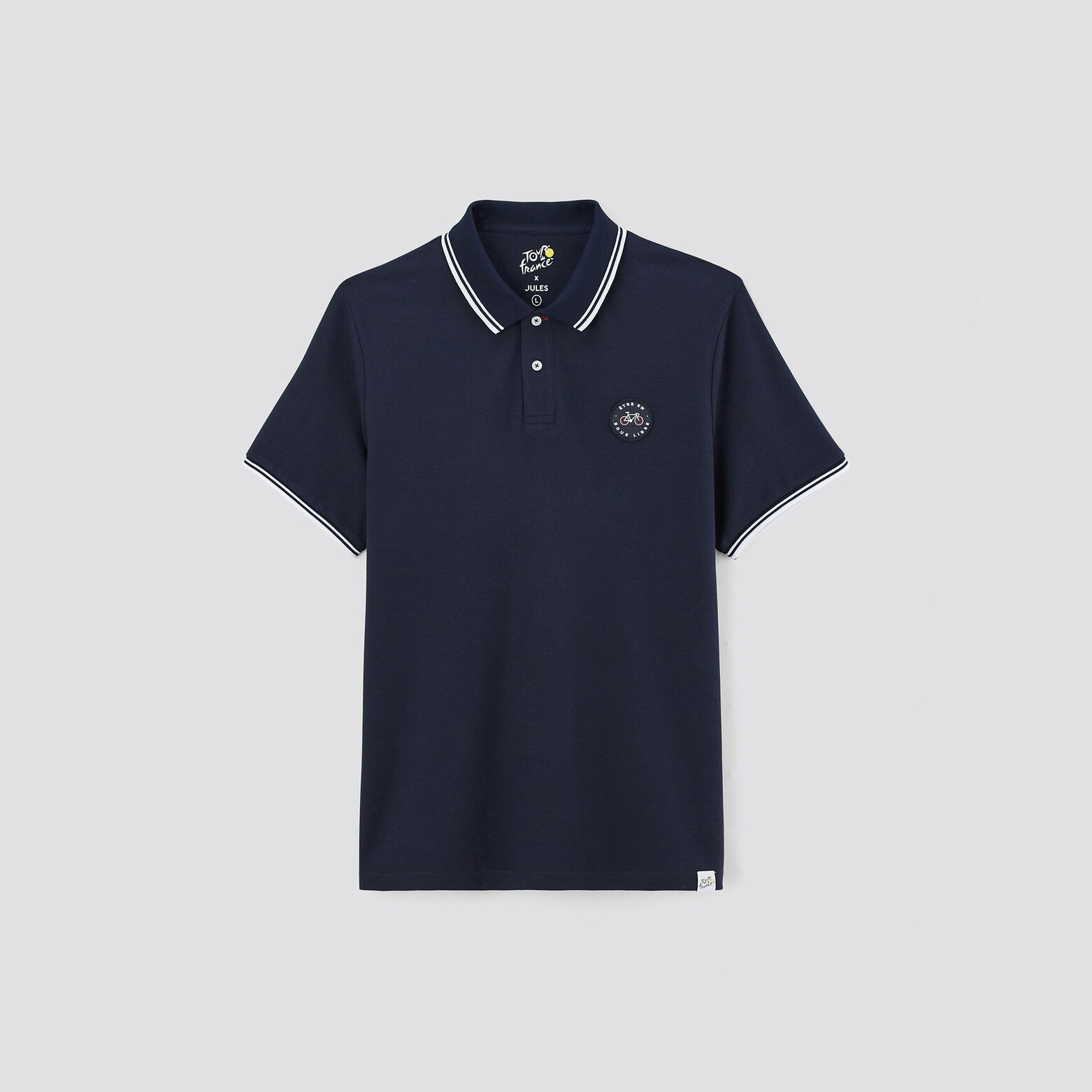 Polo manches courtes licence Tour de France Bleu