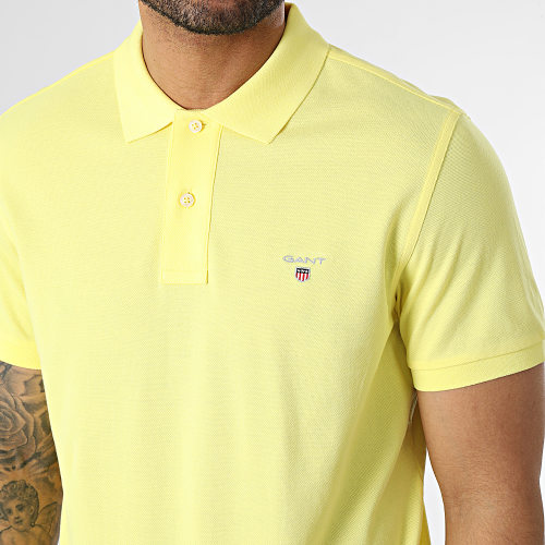 Polo Manches Courtes Original Pique Rugger 2201 Jaune