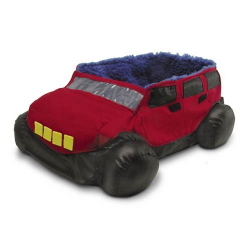 Cama em formato de SUV para animais de estimação de pequeno porte, com aroma natural.