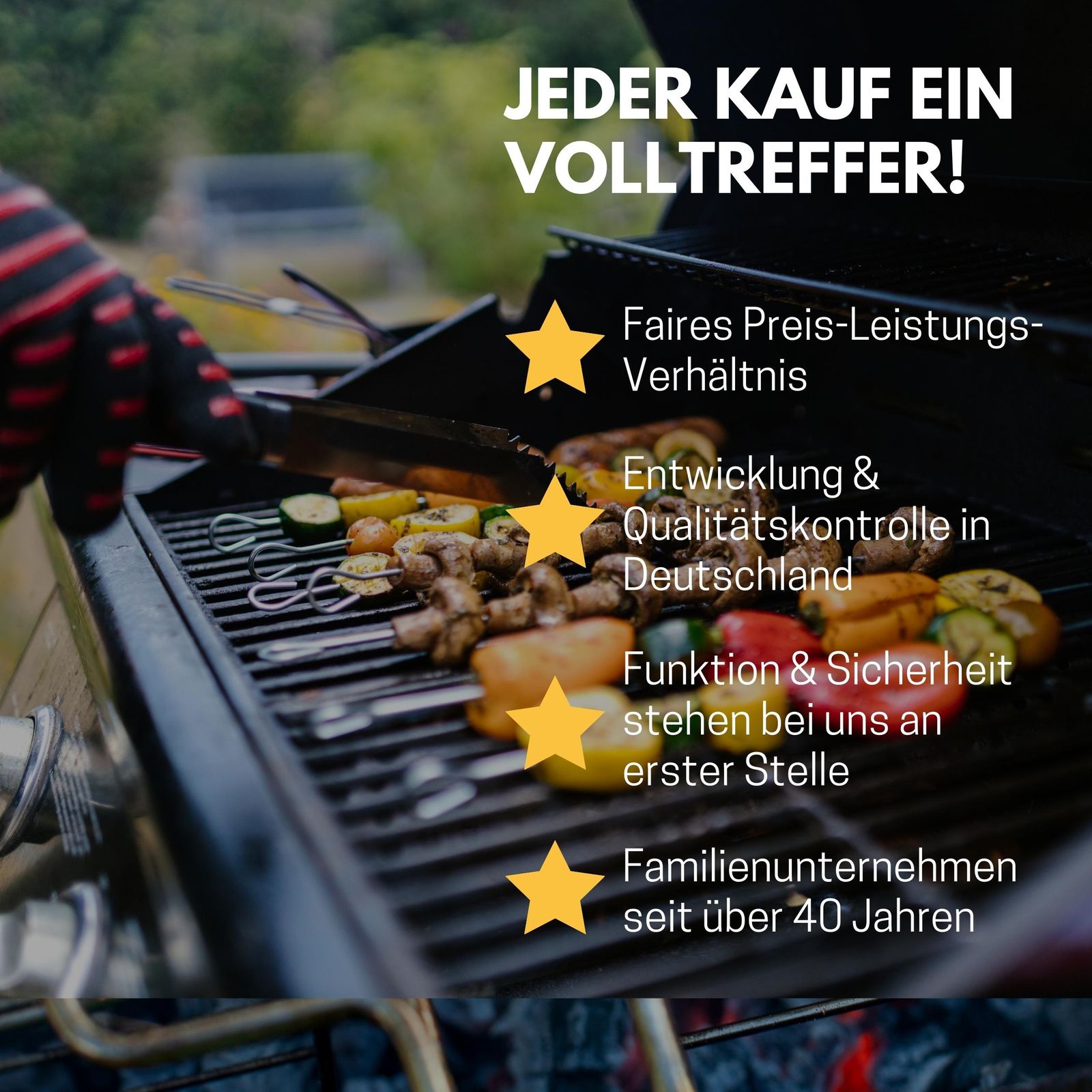 Best Sporting Grillhandschuh 2er Set I Ofenhandschuh OneSize I schwarz I Hitzebeständige Grillhandschuhe bis 500°C I Ofen I Kamin I Ofenhandschuhe I Topfhandschuhe I Kaminhandschuhe