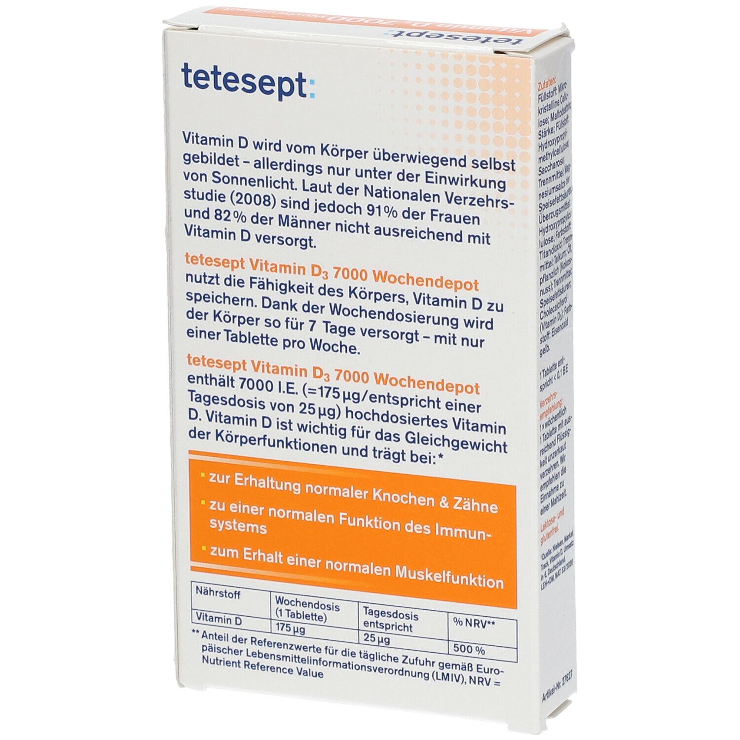 tetesept® Vitamin D3 7000