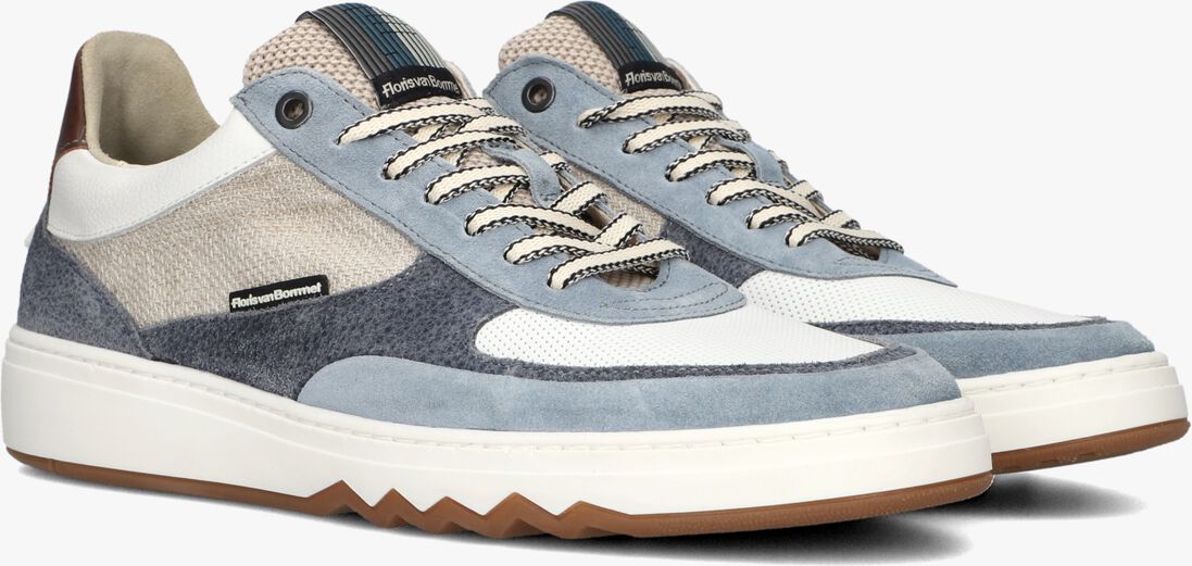 blauwe floris van bommel lage sneakers sfm-10143 de kupster