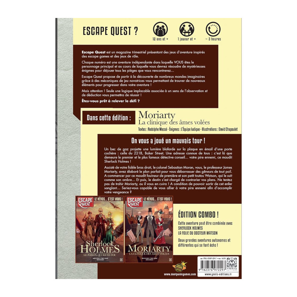 Escape Quest - Moriarty, la Clinique des Âmes Volées