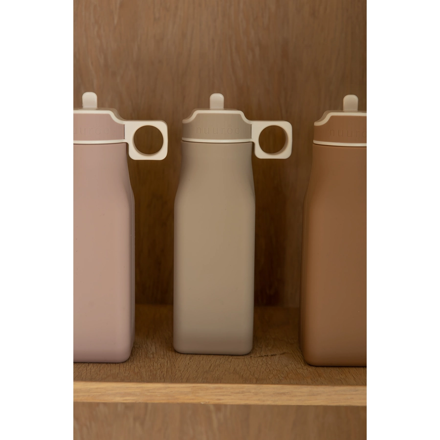 Nuuroo Trinkflasche Lindi Silikon 450 ml Cobblestone