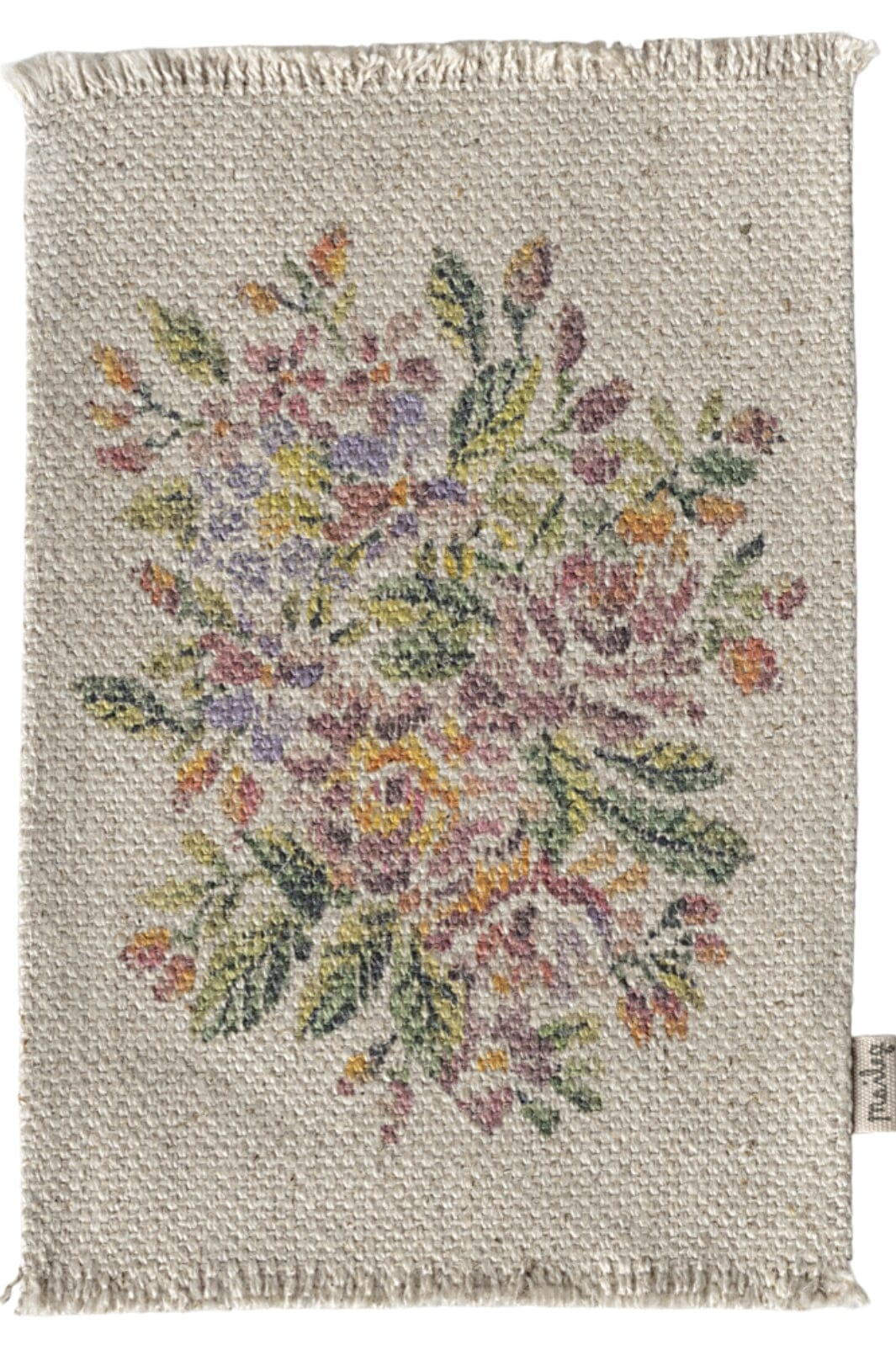 Maileg Rug, Flowers medium mini