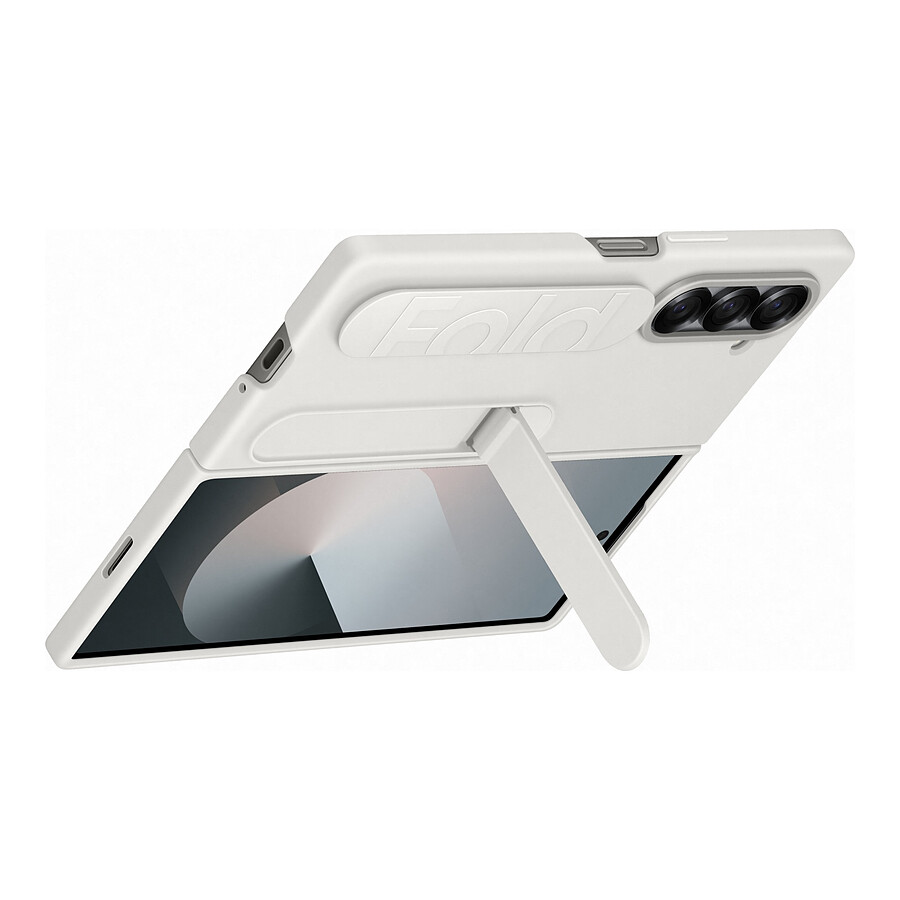 Samsung Coque silicone avec Lanière (Blanc) - Galaxy Z Fold6