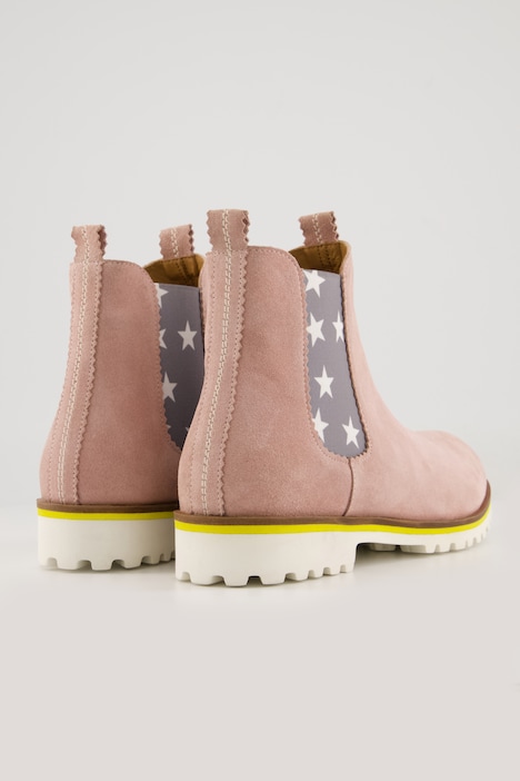 Chelseaboot, Stretcheinsatz, Sterne, Weite H