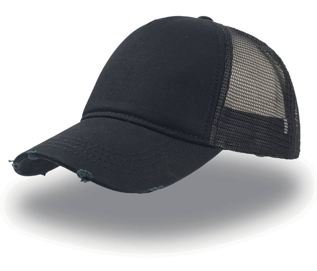 Atlantis AT082 - Casquette 5 Pans style Trucker Visière en Coton