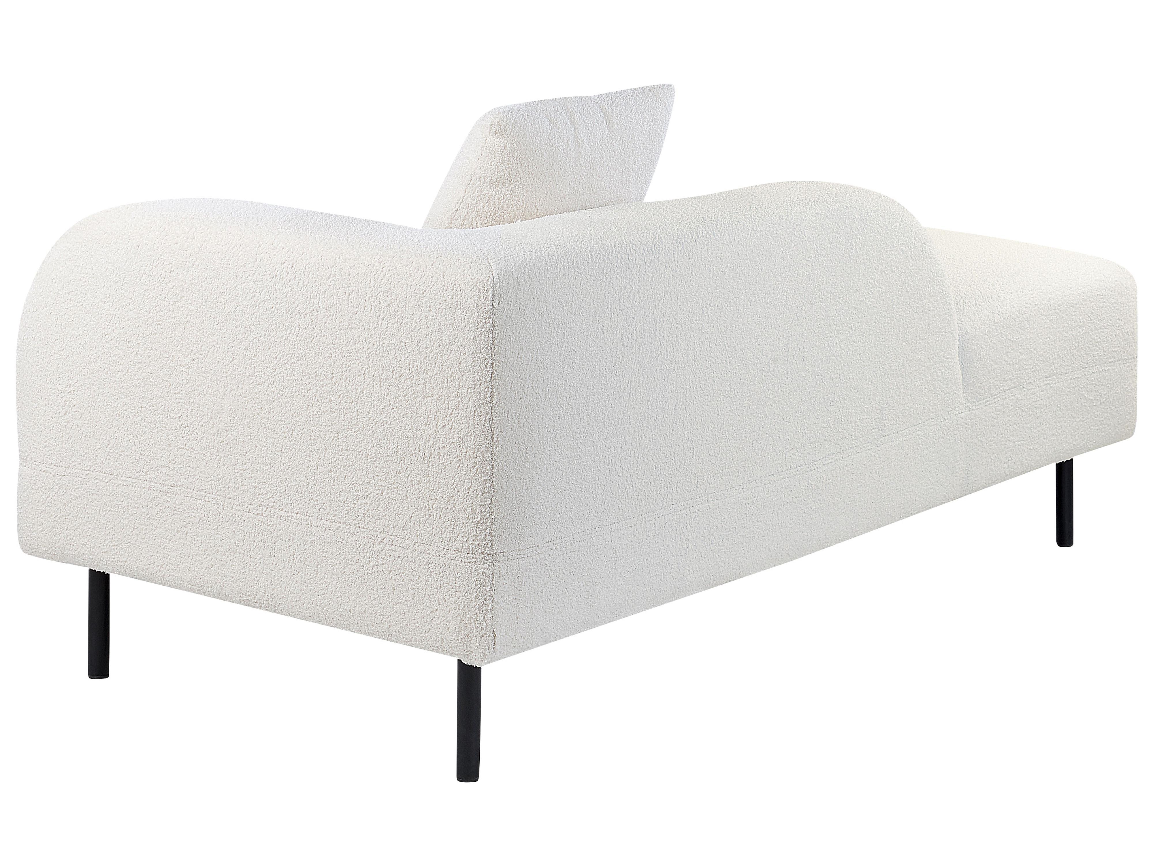 Rechtszijdige chaise longue LE CRAU Bouclé Gebroken wit