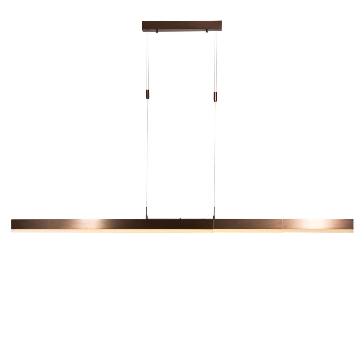 Moderne verstelbare hanglamp donker brons incl. LED dimbaar - Lamba